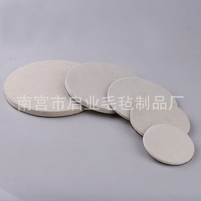 背绒自粘羊毛毡轮不锈钢汽车玻璃抛光轮大理石木器铝材细毛抛光盘图3