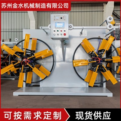 【收卷机】厂家供应收卷PE塑料管材盘管机双工位单双盘自动收卷机图4