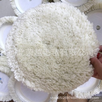 直销180双面羊毛轮5 6 7寸毛线轮抛光盘 打磨自粘羊毛球图3