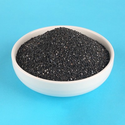 黑刚玉抛光玉石磨料 喷砂除锈水处理研磨黑色金刚砂粉源头厂家图2