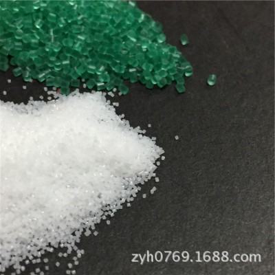 白色颗粒研磨尼龙砂,绿色塑胶砂、塑胶电木毛边处理材料PA尼龙砂图4