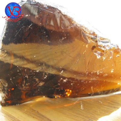 不规则琥珀色彩色玻璃块加工透明水晶玻璃块造景装饰玻璃块图3
