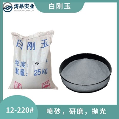 白刚玉现货 喷砂除锈表面抛光用46目60目80目金刚砂磨料图3