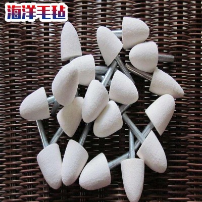 批发澳毛羊毛磨头羊毛轮 金属玉石玻璃镜面抛光磨头抛亮毛毡轮