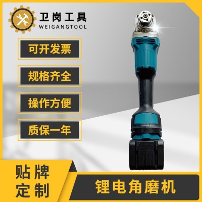 外贸款锂电角磨机 跨境热卖小型磨光机 通用牧田18伏电池角磨机