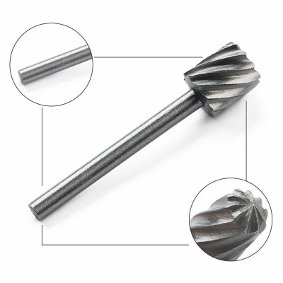 10件套高速钢木工旋转锉 木工锉刀 根雕电磨打磨头雕刻铣刀图4