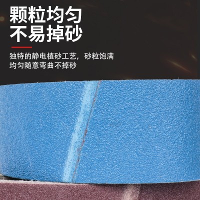 坦克机砂带卷环形砂带610*100专用环形沙带条木工抛光金属打磨砂图5