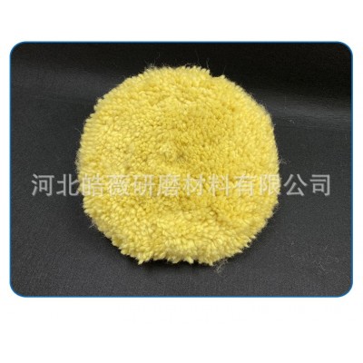 背绒羊毛线球抛光盘厂家纯羊毛抛光轮 汽车抛光轮盘自粘式羊毛球图3