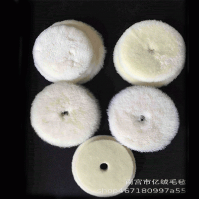 汽车抛光轮打蜡地板玻璃海绵轮 真毛羊毛抛光球毛毡轮镜面羊毛轮图5