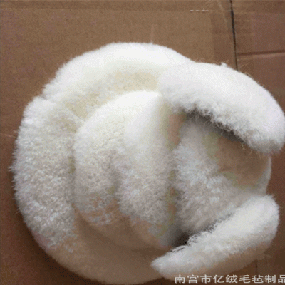 汽车抛光轮打蜡地板玻璃海绵轮 真毛羊毛抛光球毛毡轮镜面羊毛轮图4