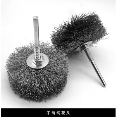 红木家具抛光打蜡木雕根雕打磨剑麻马毛花头钢丝花头杆平磨头图2