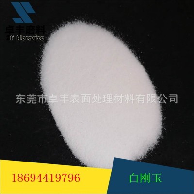 批发现货二级喷砂白刚玉 喷砂除锈金刚砂 抛光磨料圆角钢砂