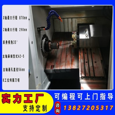 斜轨数控车床46刀塔机52刀塔机东莞厂家供应伺服刀塔数控车床图2