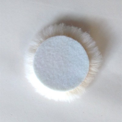 供应汽车美容抛光轮75MM_镜面上蜡3英寸羊毛球_白色羊毛球涂层镜面