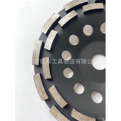 混凝土磨轮180双排金刚石大理石石材磨块大结块磨盘金属合金钰泰图5