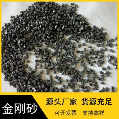 厂家批发高硬金刚砂工业磨料喷砂除锈建筑耐磨骨料pc砖用砂图3