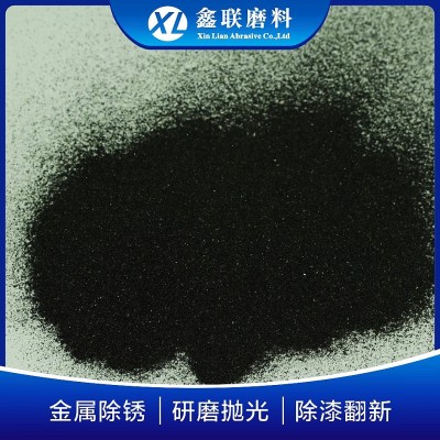 批发销售金刚砂黑色抛光金刚砂金刚砂喷砂磨料 除锈金刚砂黑钢玉图5