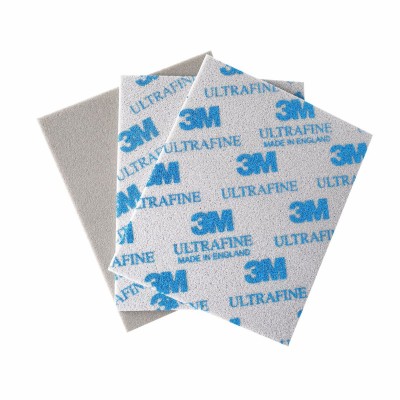 3M2601海绵砂4.5*5.5英寸蓝字06893 3M02601海绵砂纸砂块图4