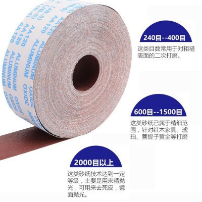 JB-5S砂布卷软布砂带卷 木工打磨软砂纸砂布卷 打磨砂条手撕布卷图2