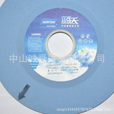 原装正品上海圣戈班诺顿NORTON白刚玉蓝色蓝天砂轮180*12.7*31.75图4