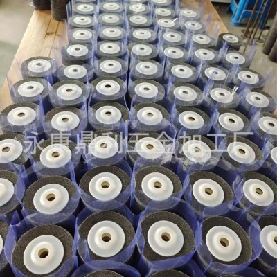 纤维轮台磨机专用尼龙抛光轮批发打磨轮尼龙轮台磨轮打磨不织布轮图2