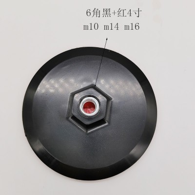 4寸电动粘盘角磨机砂纸植绒片接头汽车抛光盘金刚石大理石水磨头图5