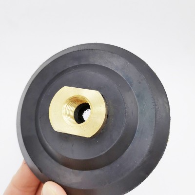 3寸4寸中硬大铜橡胶接头金刚石橡胶磨头粘盘中硬橡胶抛光盘水磨片图3