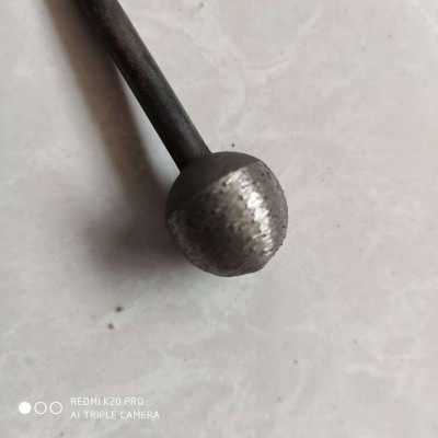 金刚石烧结磨头球型磨头花岗岩大理石 石材加工 碑文刻字6mm柄径图2
