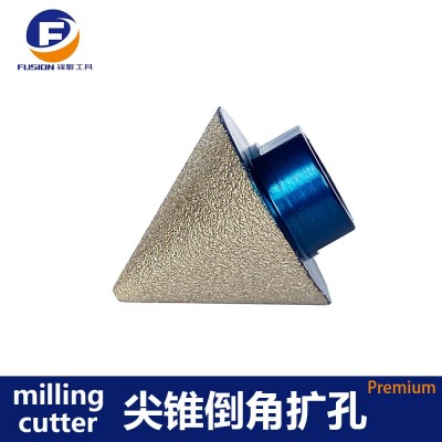 锋影超硬跨境钎焊金刚石扩孔钻头 瓷砖石材陶瓷倒角器 金刚石磨头图3