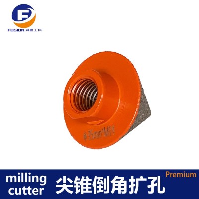 锋影超硬跨境钎焊金刚石扩孔钻头 瓷砖石材陶瓷倒角器 金刚石磨头图2