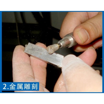 现货3mm柄烧结磨头比电镀金刚石磨头耐用十倍以上磨石材玻璃金属图5