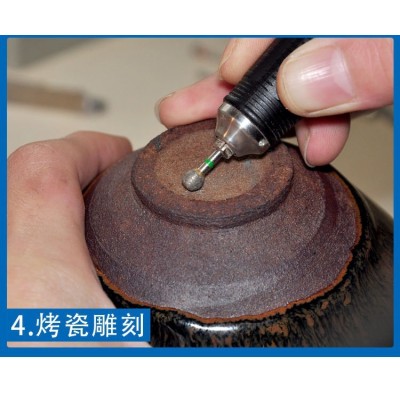 现货3mm柄烧结磨头比电镀金刚石磨头耐用十倍以上磨石材玻璃金属图4
