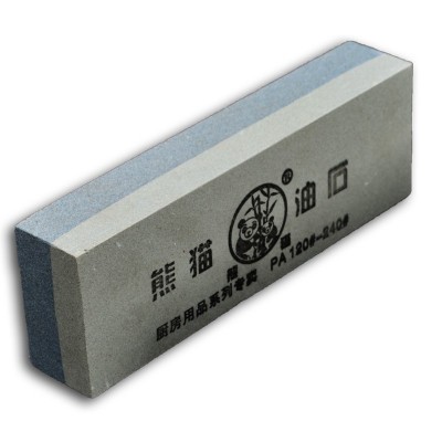 白刚玉高品质磨刀石 家用熊猫金刚油石条菜刀快速磨刀砥石图5
