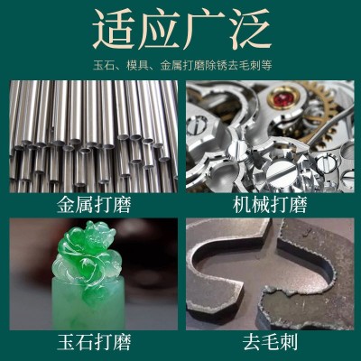 棕刚玉砂轮磨头 金属打磨电钻小电磨机用圆柱圆锥形6mm抛光电磨头图5