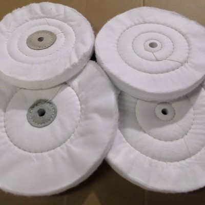 腾达绒布轮抛光纯棉布轮 不锈钢金属表面镜光出光打磨抛光粘砂图4