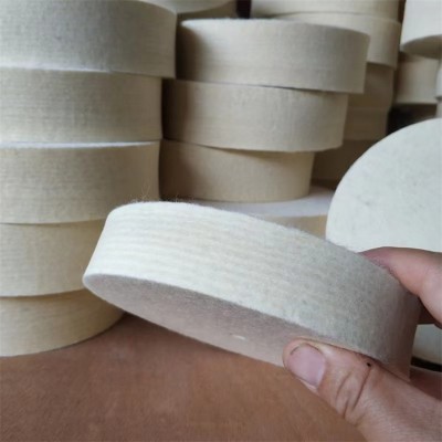 厂家供应细白毛毡轮镜面磨滑抛光轮工业平面耐磨轮毛毡轮粗毛细毛图3