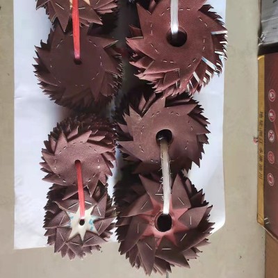 4寸6寸单双层八角砂纸八瓣砂 木雕根雕缝隙抛光打磨工具八角砂布图4