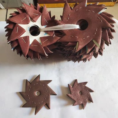 4寸6寸单双层八角砂纸八瓣砂 木雕根雕缝隙抛光打磨工具八角砂布图3