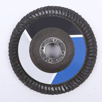 100x16mm加厚百页轮 125x22mm网盖加厚百页轮100x16mm 塑盖百叶轮图2