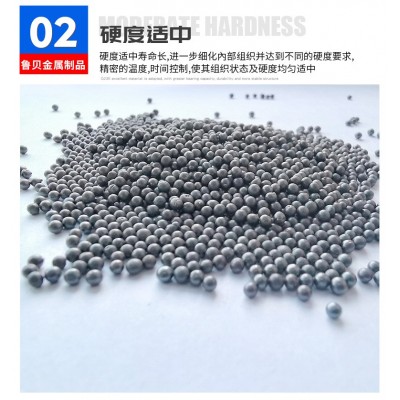 抛丸机专用磨料喷砂喷丸合金铸钢丸鲁贝厂家直供除锈铸钢抛 丸钢丸图5