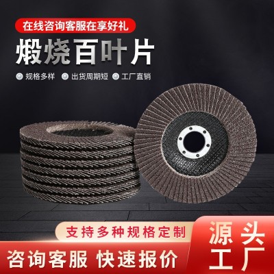 不锈钢砂布轮抛光片厂家供应加厚页千叶轮片角磨机磨光煅烧百叶片图2