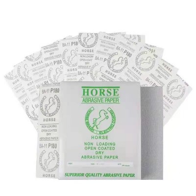 马牌干磨砂纸白砂纸木工家具打磨抛光植绒砂纸沙纸墙面打磨片图4