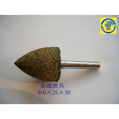 真诚牌高品质海绵磨头，芝麻磨头，铝制品抛光磨头Φ6×25×30图3