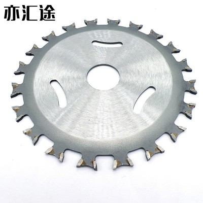 定制正反双向齿木工锯片4寸硬质合金切割片免漆生态版金刚石锯片图2