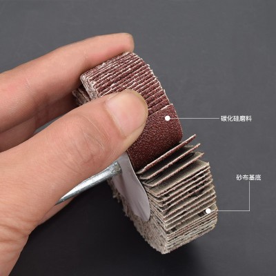 千狼百叶磨头 金属不锈钢抛光轮砂布带柄叶轮百叶片电磨头15-80mm图2