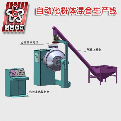 供应粉体混合生产线混合机 自动化生产线 粉体混合机生产线图3
