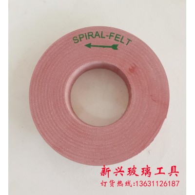 玻璃斜面抛光卷状羊毛轮 水晶玻璃机器羊毛抛光轮加抛光粉羊毛轮图5