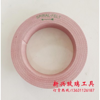 玻璃斜面抛光卷状羊毛轮 水晶玻璃机器羊毛抛光轮加抛光粉羊毛轮图4