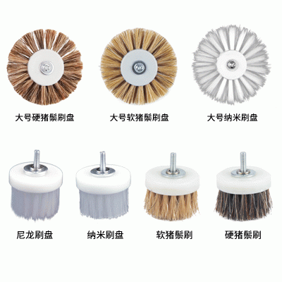 电动文玩刷头金刚菩提手串核桃纳米硬猪鬃毛刷子清理抛光包浆工具图3