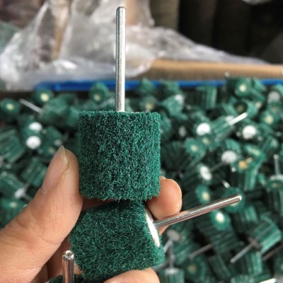 飞翼轮磨头百洁布轮拉丝打磨头不锈钢抛光轮3mm柄纤维夹砂磨头图4